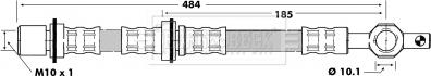 Borg & Beck BBH6452 - Тормозной шланг autospares.lv