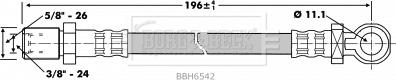 Borg & Beck BBH6542 - Шланг сцепления autospares.lv