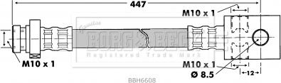 Borg & Beck BBH6608 - Тормозной шланг autospares.lv