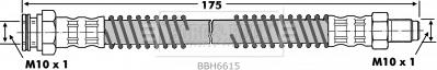 Borg & Beck BBH6615 - Тормозной шланг autospares.lv