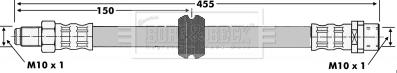 Borg & Beck BBH6637 - Тормозной шланг autospares.lv