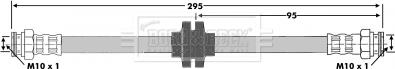 Borg & Beck BBH6098 - Тормозной шланг autospares.lv