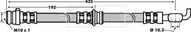 Borg & Beck BBH6038 - Тормозной шланг autospares.lv