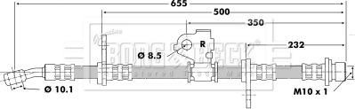 Borg & Beck BBH6199 - Тормозной шланг autospares.lv