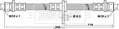 Borg & Beck BBH6194 - Тормозной шланг autospares.lv