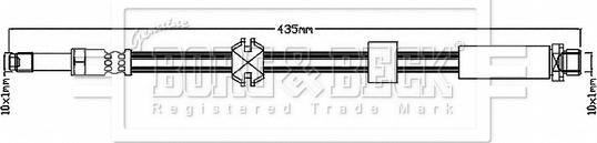 Borg & Beck BBH6146 - Тормозной шланг autospares.lv