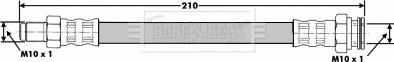 Borg & Beck BBH6131 - Тормозной шланг autospares.lv