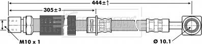 Borg & Beck BBH6845 - Тормозной шланг autospares.lv