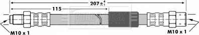 Borg & Beck BBH6846 - Тормозной шланг autospares.lv