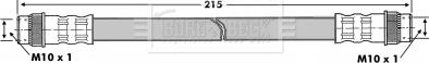 Borg & Beck BBH6841 - Тормозной шланг autospares.lv