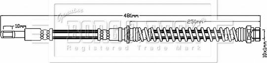 Borg & Beck BBH6814 - Тормозной шланг autospares.lv