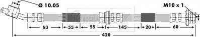 Borg & Beck BBH6879 - Тормозной шланг autospares.lv