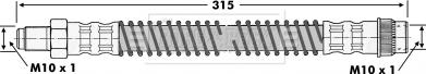 Borg & Beck BBH6255 - Тормозной шланг autospares.lv