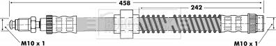 Borg & Beck BBH6270 - Тормозной шланг autospares.lv