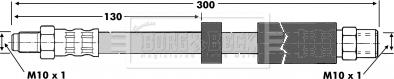 Borg & Beck BBH6764 - Тормозной шланг autospares.lv