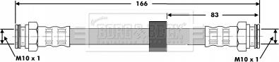 Borg & Beck BBH6707 - Тормозной шланг autospares.lv