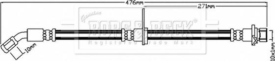 Borg & Beck BBH6782 - Тормозной шланг autospares.lv