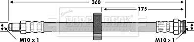 Borg & Beck BBH6775 - Тормозной шланг autospares.lv