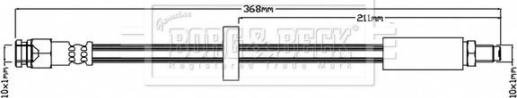 Borg & Beck BBH6776 - Тормозной шланг autospares.lv