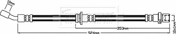 Borg & Beck BBH8444 - Тормозной шланг autospares.lv