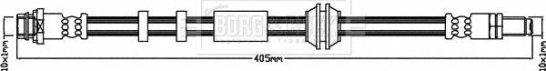 Borg & Beck BBH8411 - Тормозной шланг autospares.lv