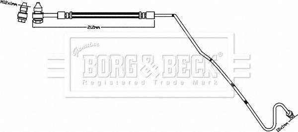 Borg & Beck BBH8504 - Тормозной шланг autospares.lv