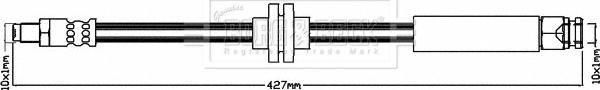 Borg & Beck BBH8537 - Тормозной шланг autospares.lv