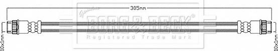 Borg & Beck BBH8680 - Тормозной шланг autospares.lv