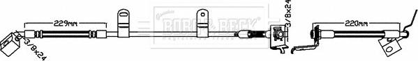 Borg & Beck BBH8013 - Тормозной шланг autospares.lv