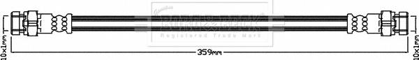 Borg & Beck BBH8024 - Тормозной шланг autospares.lv