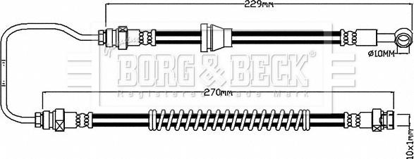 Borg & Beck BBH8194 - Тормозной шланг autospares.lv