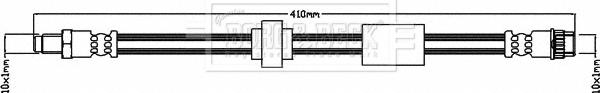 Borg & Beck BBH8116 - Тормозной шланг autospares.lv