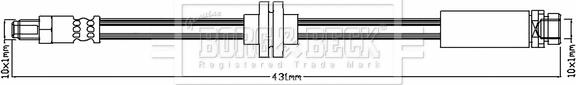 Borg & Beck BBH8814 - Тормозной шланг autospares.lv