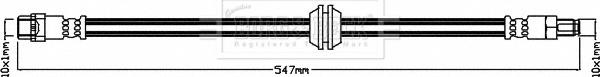 Borg & Beck BBH8391 - Тормозной шланг autospares.lv