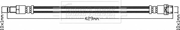 Borg & Beck BBH8389 - Тормозной шланг autospares.lv