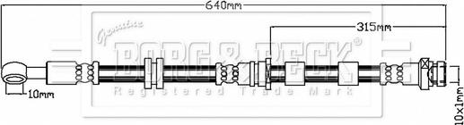 Borg & Beck BBH8755 - Тормозной шланг autospares.lv