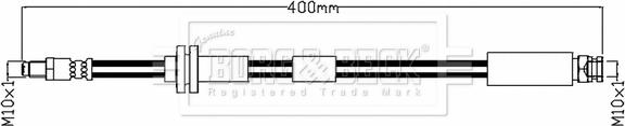 Borg & Beck BBH8767 - Тормозной шланг autospares.lv