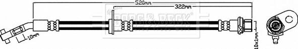 Borg & Beck BBH7977 - Тормозной шланг autospares.lv