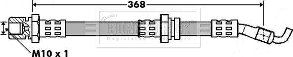 Borg & Beck BBH7402 - Тормозной шланг autospares.lv