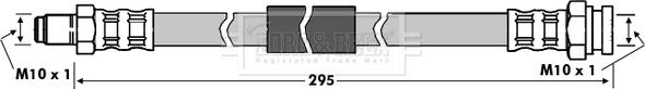 Borg & Beck BBH7568 - Тормозной шланг autospares.lv