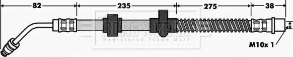 Borg & Beck BBH7518 - Тормозной шланг autospares.lv