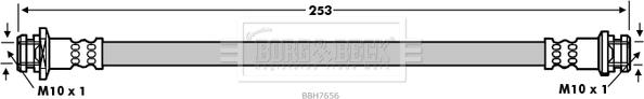 Borg & Beck BBH7656 - Тормозной шланг autospares.lv