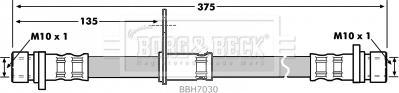 Borg & Beck BBH7030 - Тормозной шланг autospares.lv