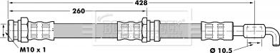 Borg & Beck BBH7076 - Тормозной шланг autospares.lv
