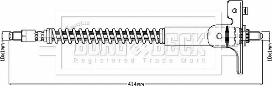 Borg & Beck BBH7073 - Тормозной шланг autospares.lv