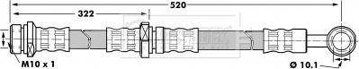 Borg & Beck BBH7195 - Тормозной шланг autospares.lv