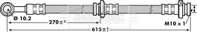 Borg & Beck BBH7145 - Тормозной шланг autospares.lv