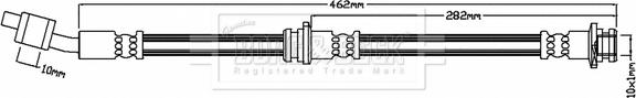 Borg & Beck BBH7140 - Тормозной шланг autospares.lv