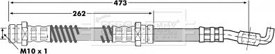 Borg & Beck BBH7101 - Тормозной шланг autospares.lv