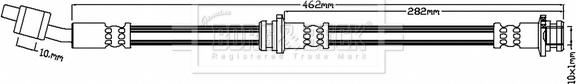 Borg & Beck BBH7139 - Тормозной шланг autospares.lv